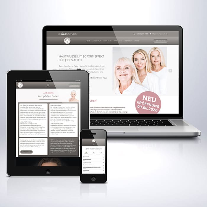 Webdesign mit Termin2GO für Kosmetikstudio Nierstein